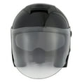thumbnail image 3 of 1STORM MOTORCYCLE OPEN FACE HELMET SCOOTER CLASSICAL KNIGHT BIKE DUAL LENS/SUN VISOR HJK526 Glossy Black, 3 of 7