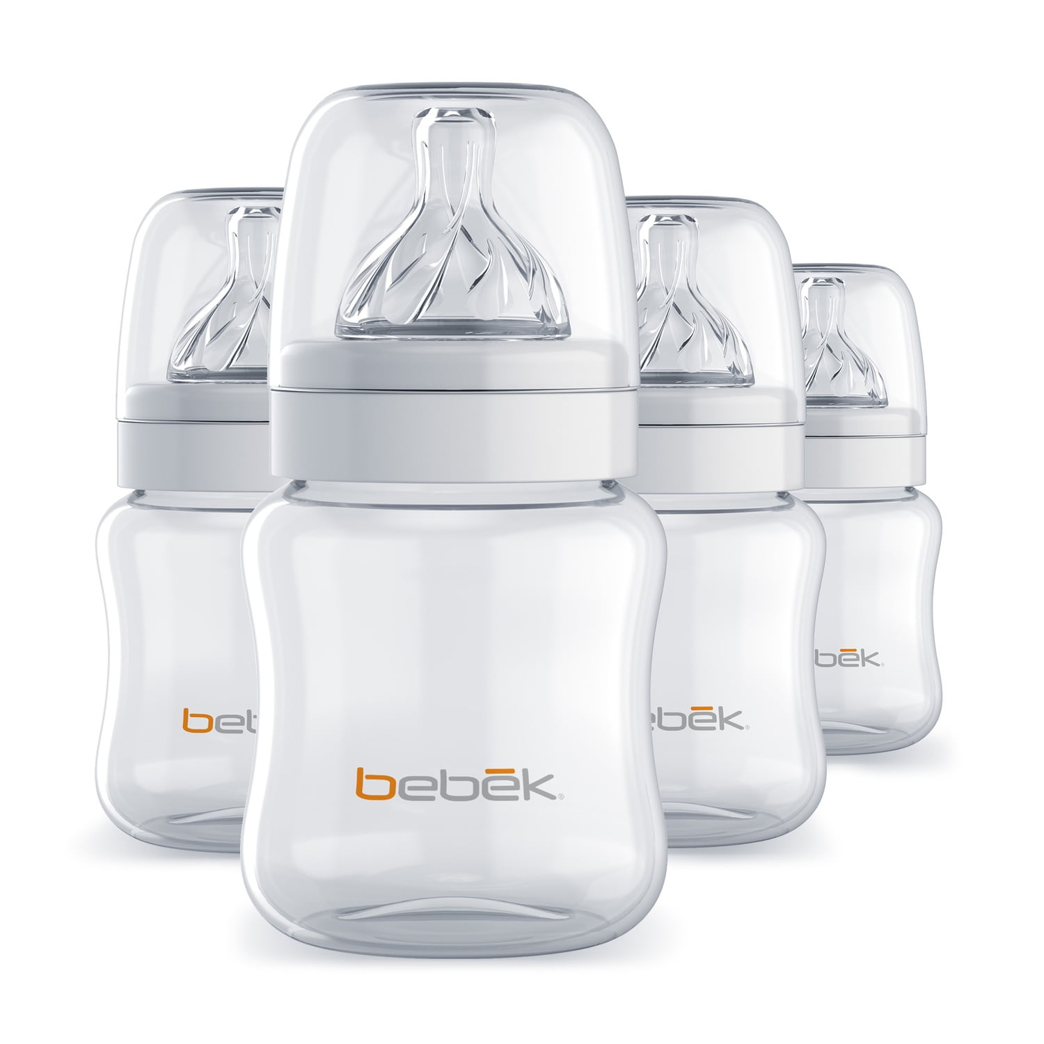 Bebek baby Bottle 9oz w/SenseFlo? Nipple Combo (set of 4)-Number of Pieces:Set Of 4,Type:5 Oz