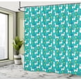 thumbnail image 4 of Ambesonne Llama Shower Curtain, Mexican Camels Cactus Plants, 69"Wx70"L, Turquoise White and Magenta, 4 of 4