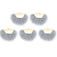 thumbnail image 1 of 1 bolsa de 5 piezas de accesorios para las orejas, pendientes de visón con forma de abanico, adorno colgante para mujer (gris), 1 of 7