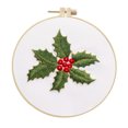thumbnail image 1 of Christmas Embroidery Kit with Embroidery Hoop New Easy Embroidery Kit for Beginners and Adults Full Embroidery Hoop Kit with Needles and Thread Included, 1 of 6