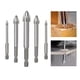 thumbnail image 5 of Juego de brocas triangulares multifunción de 3-7 mm para cerámica, azulejos de pared, mármol, vidrio, sierra perforadora, brocas de diamante para vidrio y madera. Plata, 5 of 9