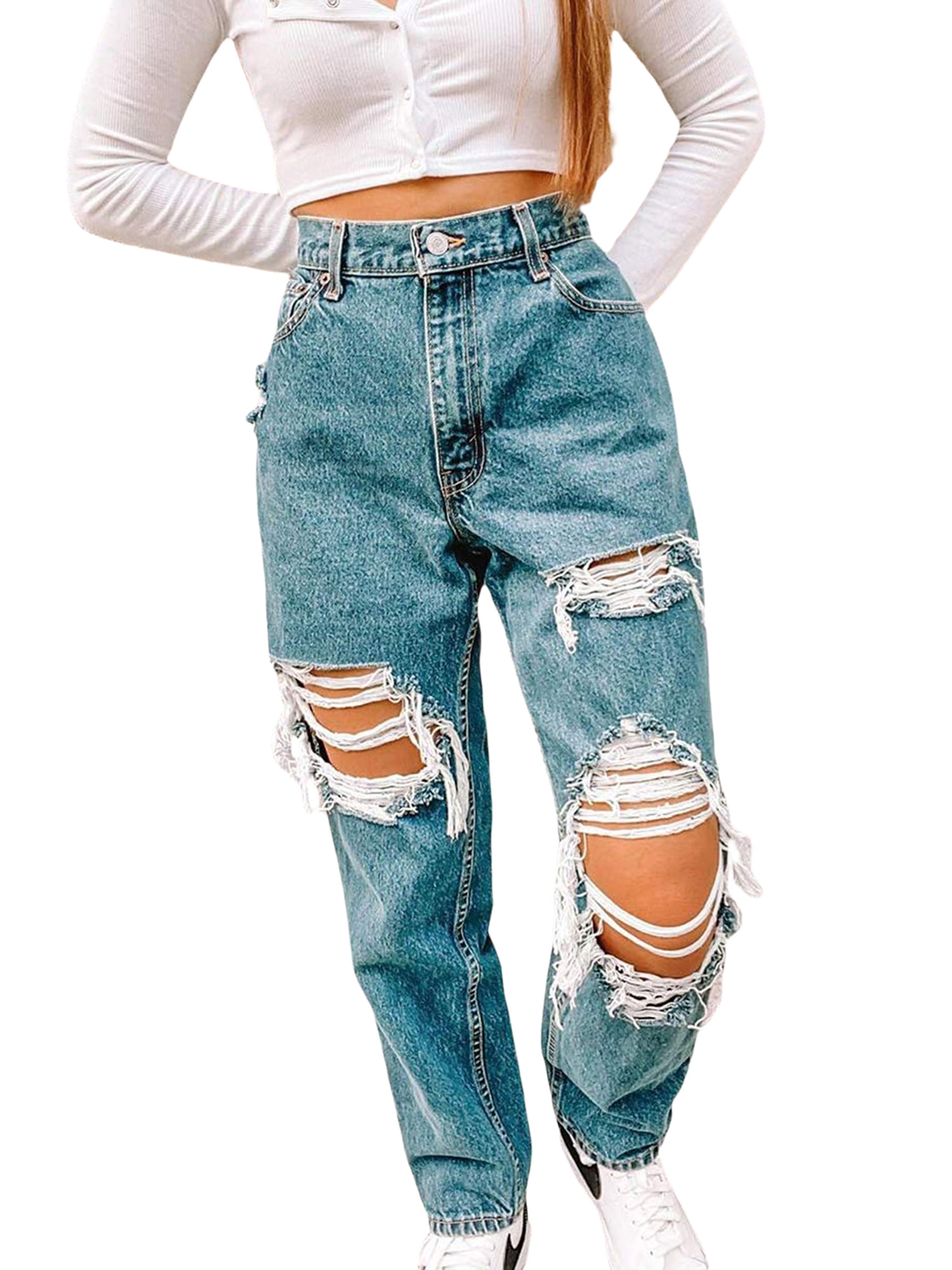 Wangsaura Women Straight Leg Jeans 