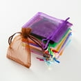 thumbnail image 3 of 50pcs/Lot Organza Drawstring Pouches For Wedding Christmas Candy Gift Bag Jewelry Organizer Packing Bulk Storage Small Bussiness Yellow 5x7cm, 3 of 6