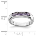 thumbnail image 3 of 925 Sterling Silver Purple Cubic Zirconia Cz Ring Stone, 3 of 7