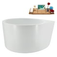 thumbnail image 4 of 47" Streamline N5060WH Soaking Freestanding Tub and Tray With Internal Drain in Glossy White, 4 of 12