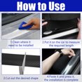 thumbnail image 3 of Becaristey Waterproof Carbon Fibre Car Sticker Easy To And Scratch-resistant Effective Protection Universal, 3 of 6
