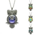 thumbnail image 4 of BGZLEU Crystal Owl Necklace,Owl Pendant Necklace,Animal Jewelry,Owl Video,Long Necklace for Women,Insect Animal Theme of Owl,Birthday Memorial Gifts for Women, 4 of 9