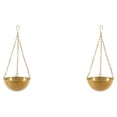 thumbnail image 2 of Wweixi Weather-resistant Hanging Planter For Easy And Stylish Garden Maintenance gold S 2Set, 2 of 6