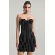 thumbnail image 1 of Minivestido Dress Kava con vendaje de strass para mujer, 1 of 6