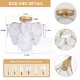 thumbnail image 2 of Lámpara de Techo Empotrada SUNVKWEY con 4 Luces, Vidrio Dorado, 2 of 8
