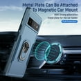 thumbnail image 2 of Dteck Case for Google Pixel 6 Pro,Shockproof Rubber Military Grade Dual Layer Case Ring Holder Kickstand Cover Support Magnetic Car Mount,Blue, 2 of 8