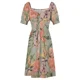 thumbnail image 4 of Vestido Vintage de verano sin mangas para mujer estampado Tropical de orquídeas y flamencos, 4 of 6