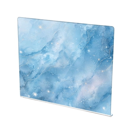 13.4" x 16.5" Food-Grade Acrylic Cutting Board Non-Slip Kitchen Chopping Board Gold Vein Celestial Print