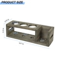thumbnail image 3 of Rustic 4 Bottle Wine Rack Freestanding Storage Rack Countertop Wine Storage Rack Solid Wood, 3 of 5