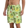 thumbnail image 2 of Naloa Cute Dinosaurs Cartoon Men's Beach Shorts, Surfing shorts, Swim trunks, Quick Dry Swim Trunks for Surfing Beach Fun - XX-Large, 2 of 9