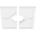 thumbnail image 4 of Ekena Millwork CMP20EY2-06000 20 Po. OD x 6 Po. ID Carré Embry Grade Architectural PVC Médaillon de Plafond Contemporain - 2 Pcs, 4 of 4