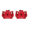 thumbnail image 2 of Power Stop Rear Pair of Red Powder Coated Calipers S6394 Fits 2013 Hyundai Genesis Coupe, 2 of 4