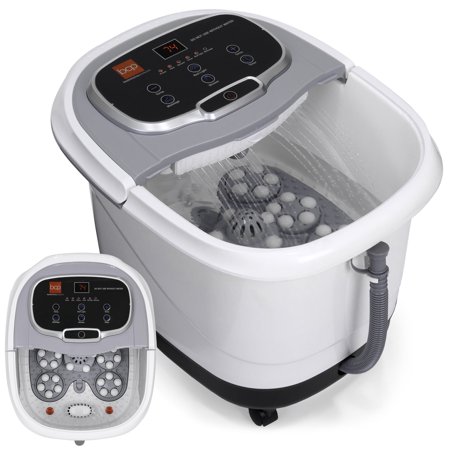 Best Choice Products Portable Heated Foot Bath Spa with Shiatsu Auto Massage Rollers, Taiji Massage, Acupuncture Points, Temp Control, Timer, LED Screen, Drain Filter, Shower Function, (Best Prostate Massage Toy)