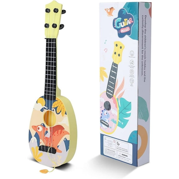 Musical Instruments Toys for Girls 3 6 Years, 17in Kids Toy Cute Dinosaur Guitar Learning Educational Toys for Toddler Kid Girls Children Age 4 5 6 7 8 9 10 Year Old