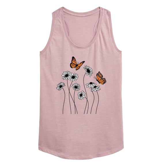 Instant Message - Wildflower Garden - Women's Racerback Graphic Tank