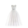 thumbnail image 2 of ATOGUTA 7-14 Years Graduation Dress for Girls Tulle Dresses Bridesmaid Wedding Communion Birthday Party Pageant Maxi Prom Gown for Kids White, 2 of 6