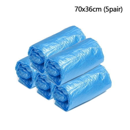 

1/5/10Pairs Good Quality Protector High-Top Thick Waterproof Rain Shoe Covers Anti-Slip Plastic 70X36CM-5PAIRS