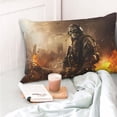 thumbnail image 4 of Balery Apocalyptic Skull Soldier Funda de Cojín Estampada, Regalos para Mujeres, Regalos de Amor para Ella, Regalos para Novia o Esposa, Funda de Almohada-20"x30", 4 of 6