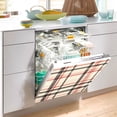 thumbnail image 2 of Yayeee Magnetic Dishwasher Cover for The Front Decoration Home Kitchen Machine Sticker Protector, Black Tartan, 2 of 6