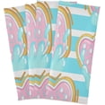 thumbnail image 6 of Cookies Valentine Hearts Dish Towels Set of 1, Blue Stripes Washable Tea Towels Dishcloths Lint-Free 18x28 Inch Fast Drying for Home Kitchen Clean, 6 of 7