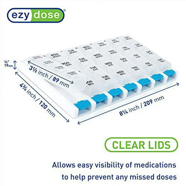  Ezy Dose Weekly (7-Day) Pill Organizer, Vitamin and