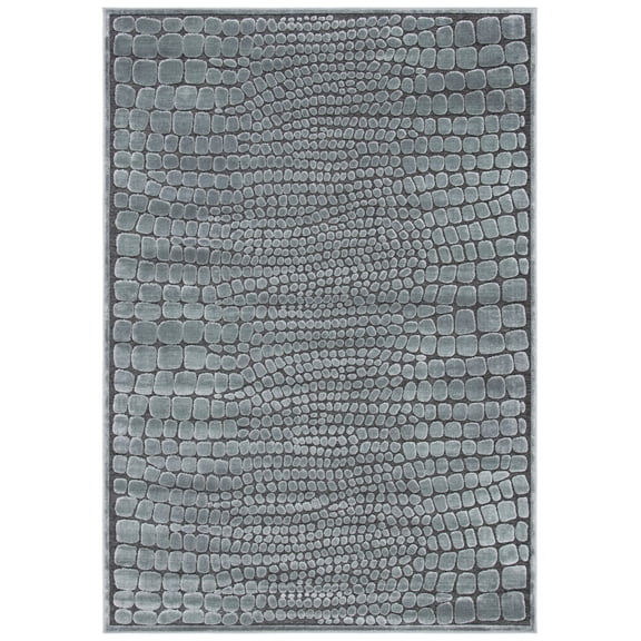 SAFAVIEH Paradise Petar Animal Area Rug, Gray/Anthracite, 5'3" x 7'6"