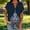 Navy, variant on Zivyakyron T-Shirts for Women Short Sleeve V-Neck Summer Tops for Women Henley Loose Casual Button Graphics Tops