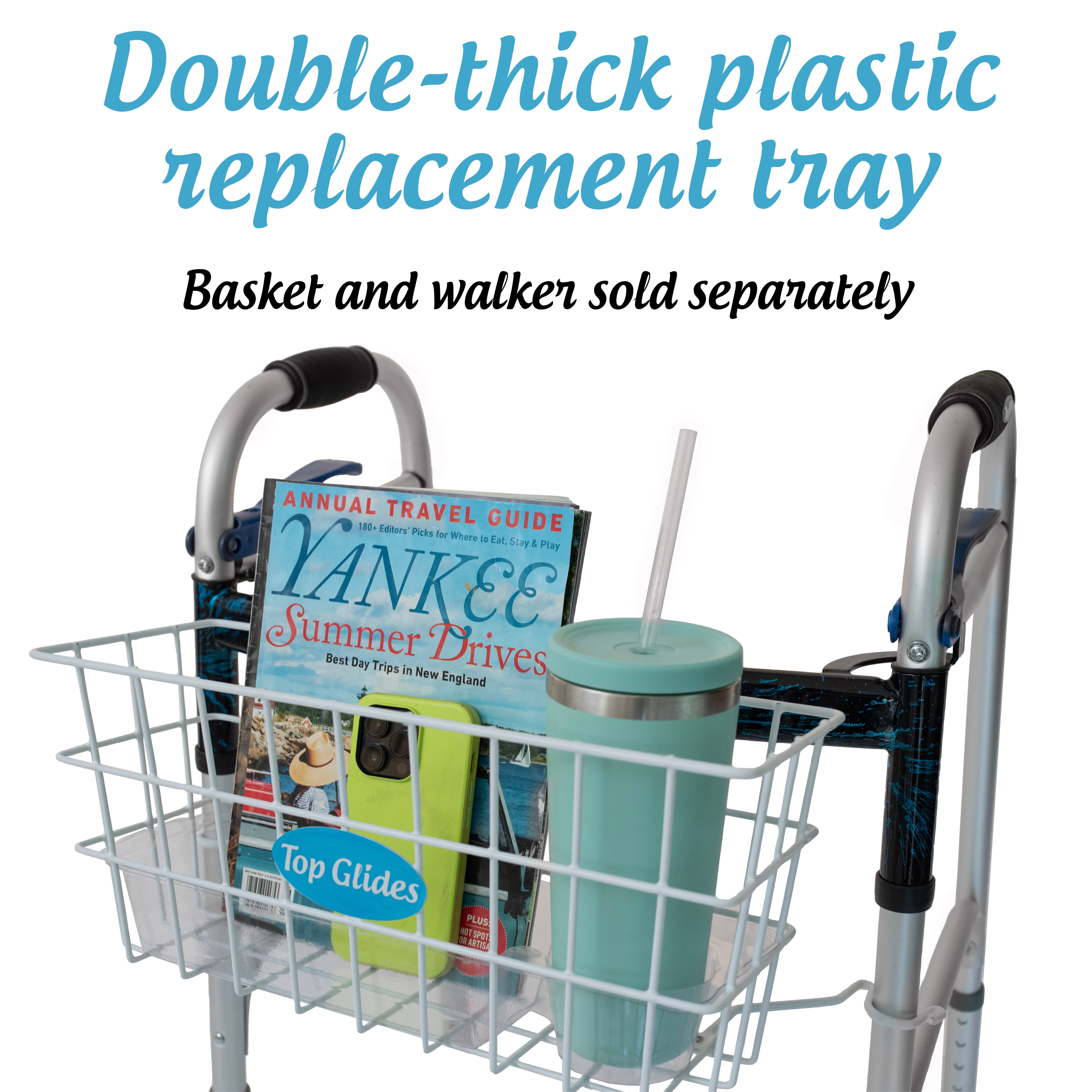 BUNDLE: Premium Wire Walker Basket Kit with 2 Aluminum  "J" Hooks