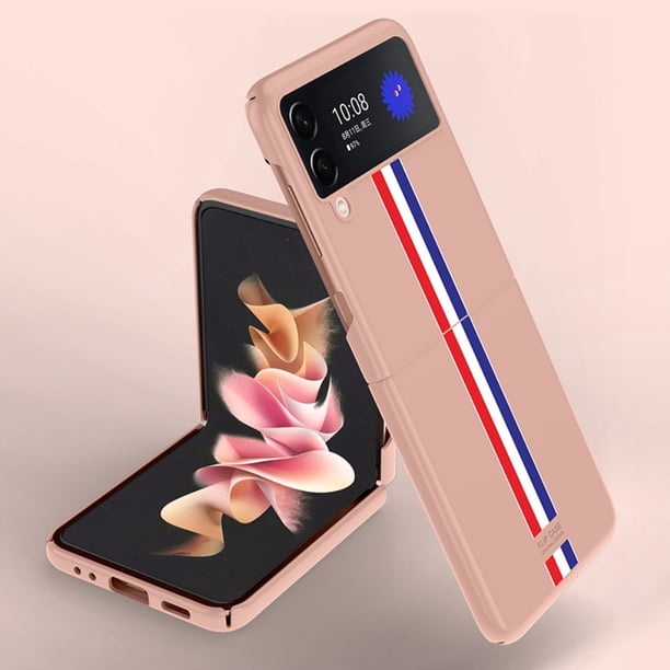 Funda Protectora Delgada Compatible Con Samsung Z Flip 3 Anti-Huella Digital Y Carcasa Protectora Plegable Para Teléfono Celular sonducket EL017955-02