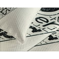 thumbnail image 4 of Ambesonne Ice Cream Quilted Bedspread Set 3 Pcs, Cool Ice Cream, King Size, Coconut Charcoal Grey, 4 of 5