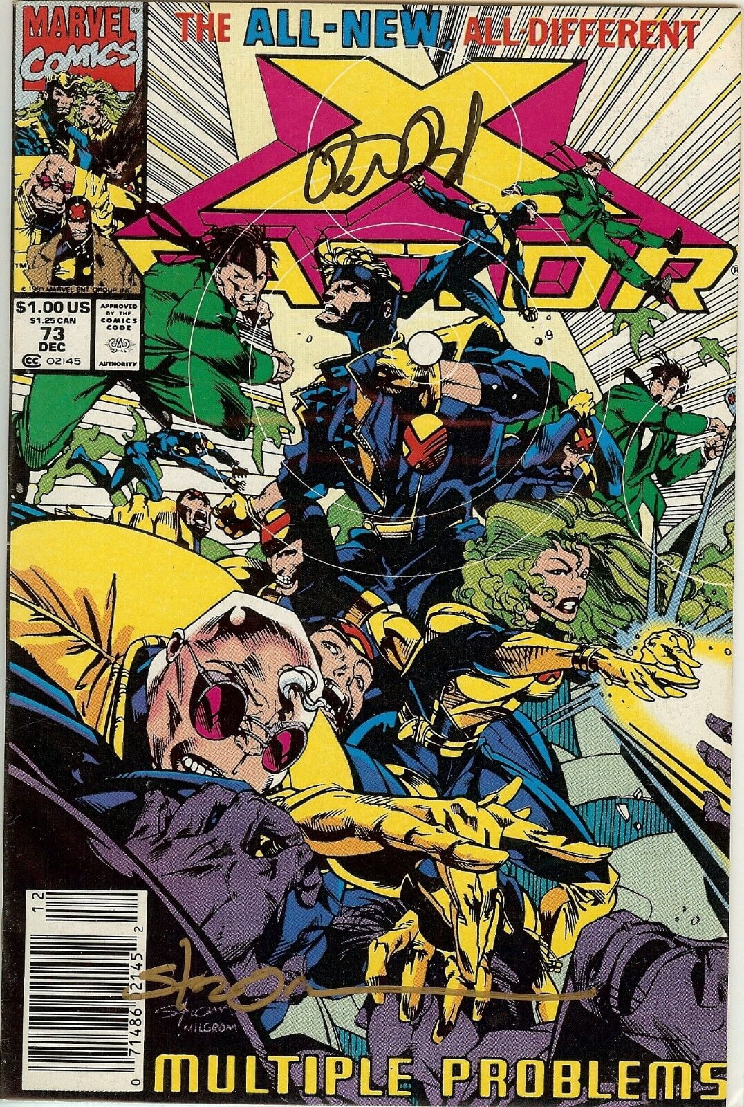 X-Factor #73 Signed by Peter David
