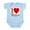 Sky Blue, variant on CafePress - I Love Mules Infant Creeper - Baby Light Bodysuit, Size Newborn - 24 Months
