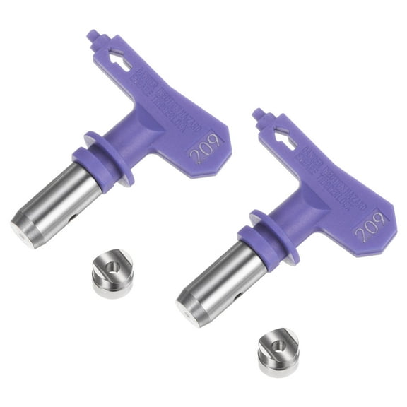 2 Packs Reversible Spray Tips for Airless Sprayer 209 Paint Spray Nozzle Tips Sprayer Machine Parts, Purple