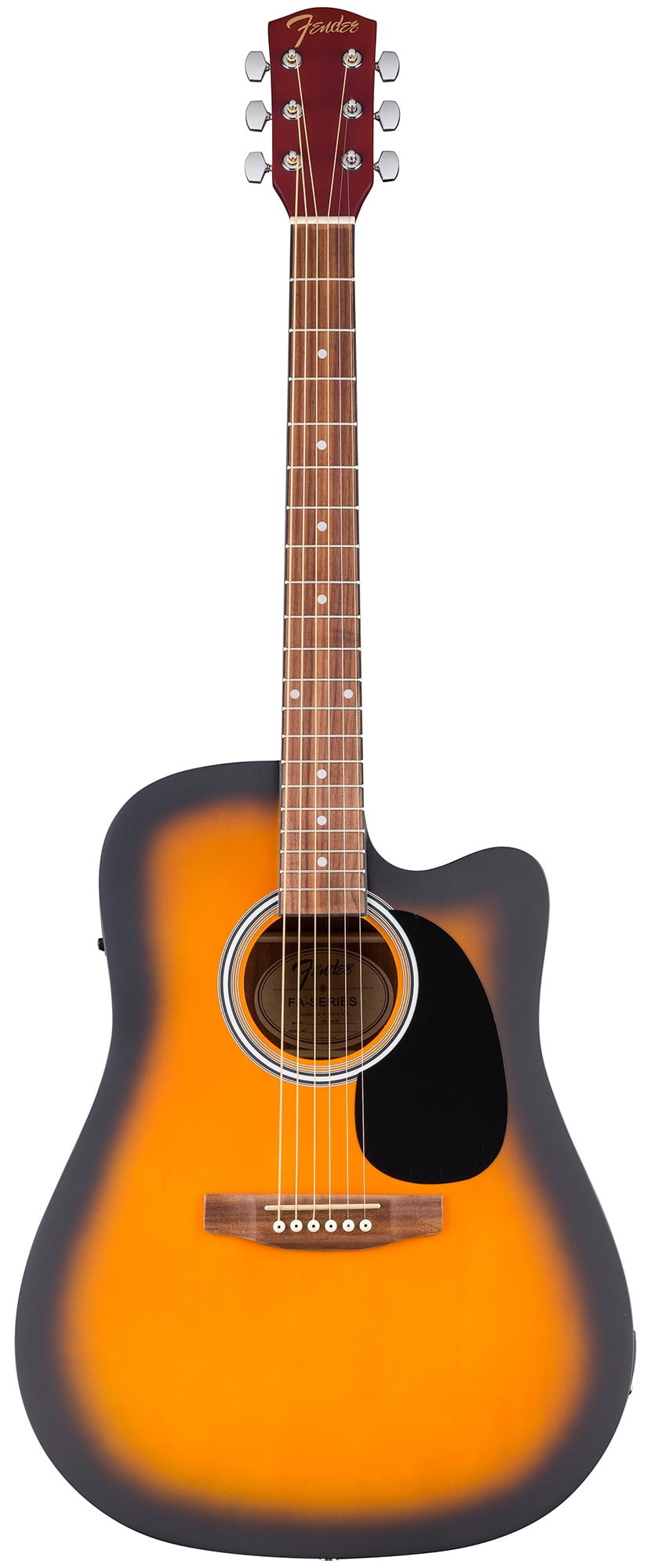 Fender FA Series Dreadnought Acoustic-Electric Guitar - 2-Color Sunburst w/ Hard Case