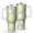 White-5, variant on 40oz Tumbler with Handle and Straw, Vacuum Insulated Stainless Steel Travel Mug, Fits Car Cup Holder, Daisy Floral Print