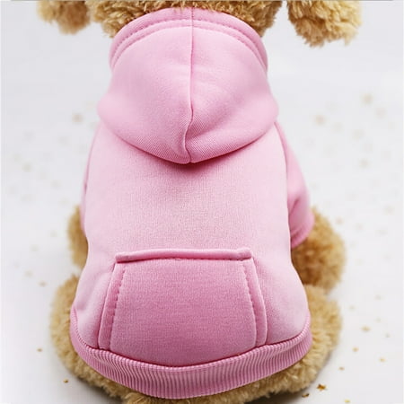 kladzum Dog Shirt Polyester Hoodied Sweatshirts with Pocket Dog Clothes Pet Clothing Warm Dog Clothes and Costumes