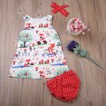 thumbnail image 2 of Bilo Baby Girl Animal Print Sleeveless Mini Dress and Polka Dot Bloomers With Headband 3 Pcs Set (90/18-24 Months), 2 of 2