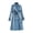 Blue, variant on Quixlent Women's Double Breasted Long Trench Coat Belted Notch Lapel Overcoat Fall Winter Windproof Classic Outerwear