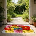 thumbnail image 1 of Weloille Peace Symbol Door Mat 1-Piece, Non-Slip Entrance Rug for Bathroom玄关, Decorative Floor Mat with Love Theme, Washable and , Great for Home Entryways, 1 of 6