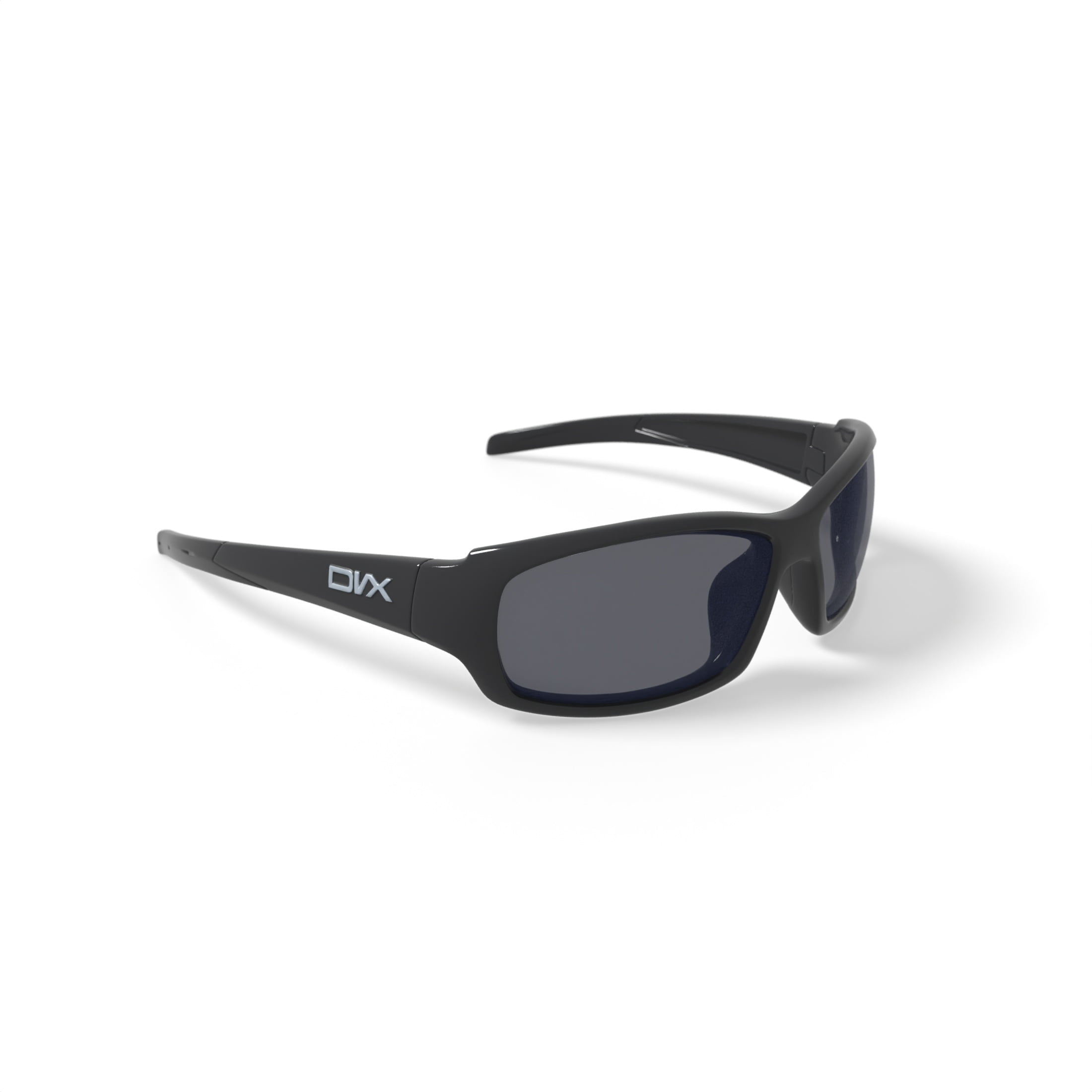 DVX Oculus Optical Prescription Sunglasses, Silver Flash Lenses/Gloss Black Frame, OSHA Compliant ANSI Z87.1