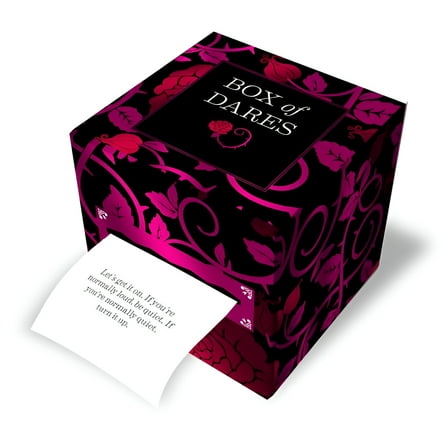 Chronicle Books Box of Dares: 100 Sexy Prompts for Couples Adult Card Game, 3.25" x 3.25" x 3.25"
