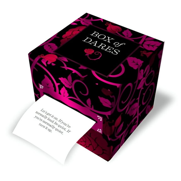 Chronicle Books Box of Dares: 100 Sexy Prompts for Couples Adult Card Game, 3.25" x 3.25" x 3.25"