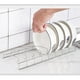 thumbnail image 5 of Escurreplatos de acero inoxidable | Organizador multifunción para cuencos y platos | Almacenamiento para encimeras de cocina | Organización de mesas y armarios | 30 x 10 cm, 5 of 6