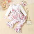 thumbnail image 2 of Paguaki Baby Girl Clothes 12 Months Toddler Girl Ruffle Shirt Pants Set Baby Girl Winter Clothes Baby Girl Fall Outfits 0-12M, 2 of 5